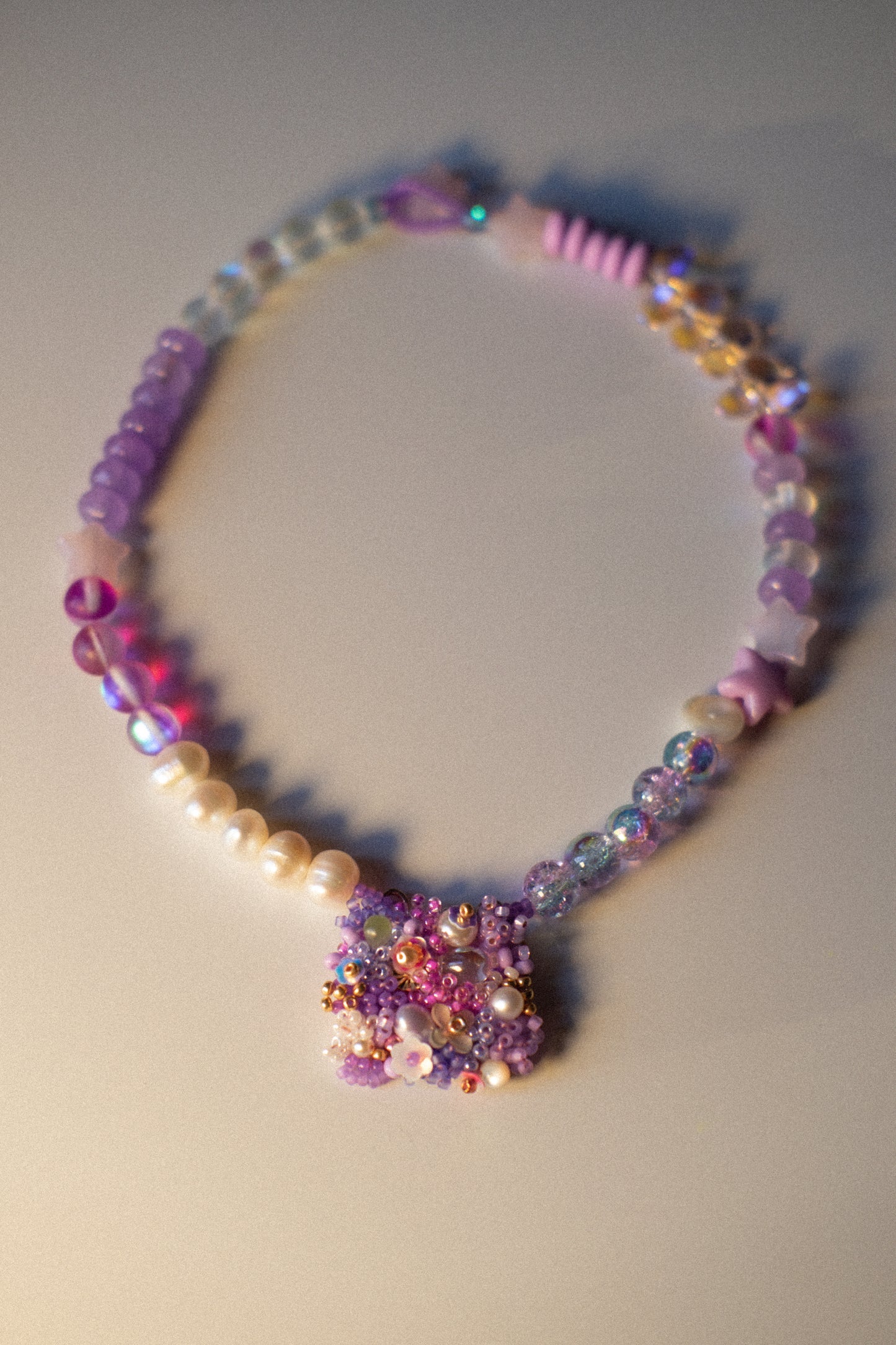 Purple Tapestry Necklace