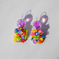 Half Light Iridescent Beaded Earrings