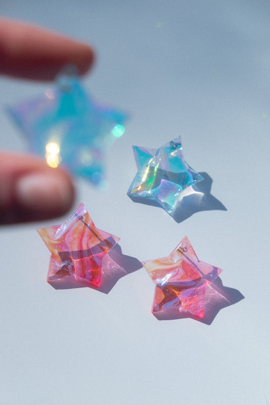 Iridescent Star Statement Studs