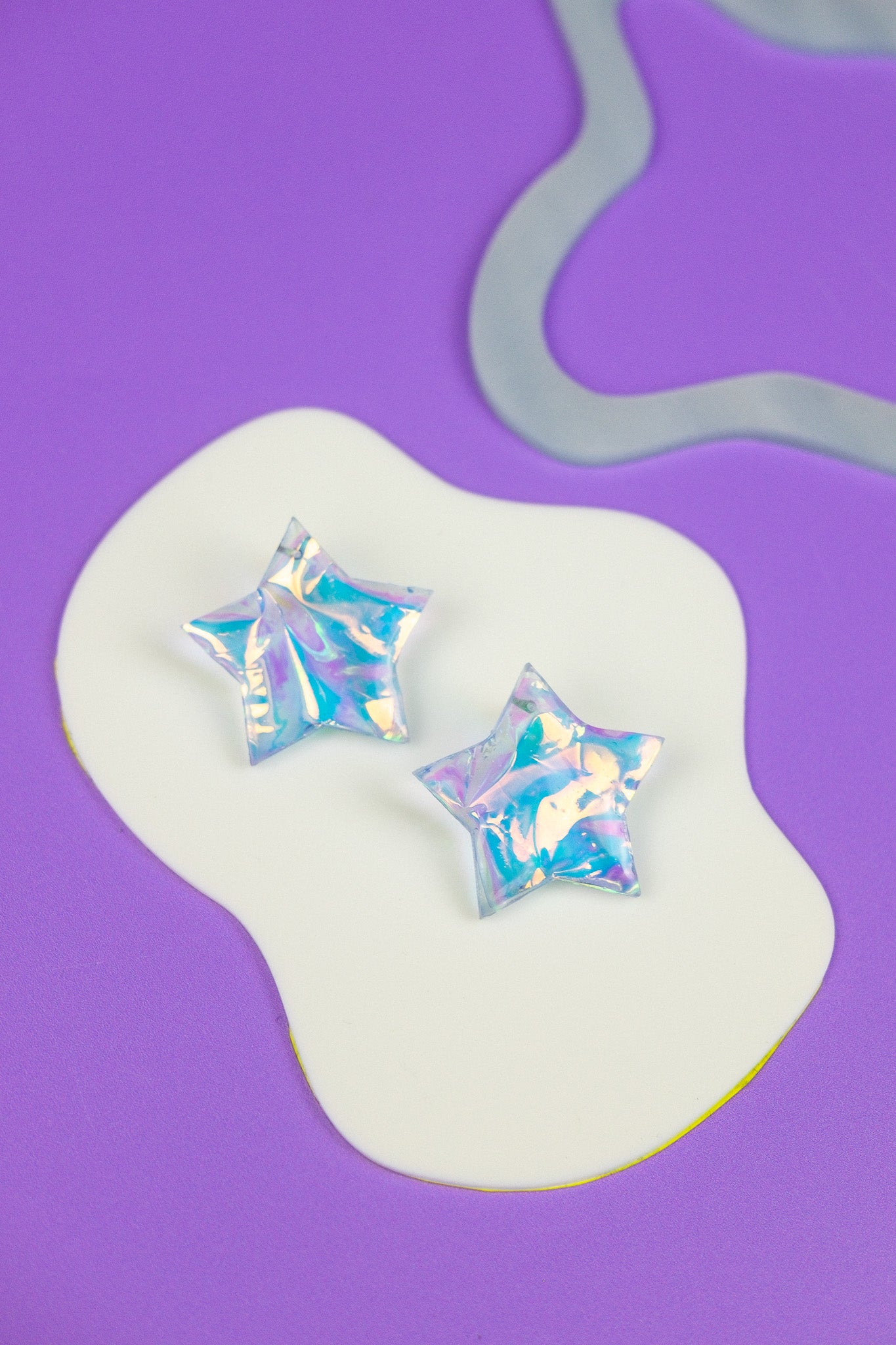 Iridescent Star Statement Studs