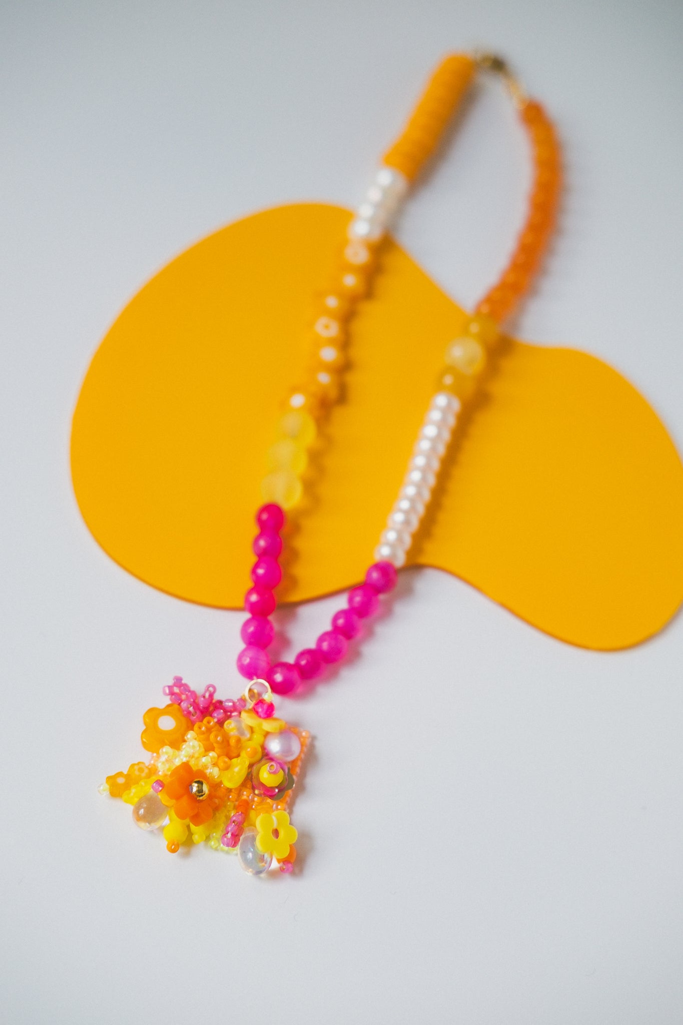 Sunset Tapestry Beaded Necklace