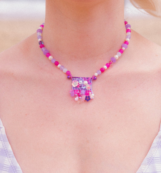 Barbie Tapestry Beaded Necklace