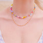 Y2K Rainbow Beaded Necklace II