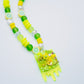 Lemon Lime Slime Beaded Necklace