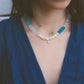 Magic Crystal Beaded Necklace (Blue)