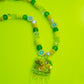 Lemon Lime Slime Beaded Necklace