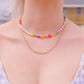 Y2K Rainbow Beaded Necklace I